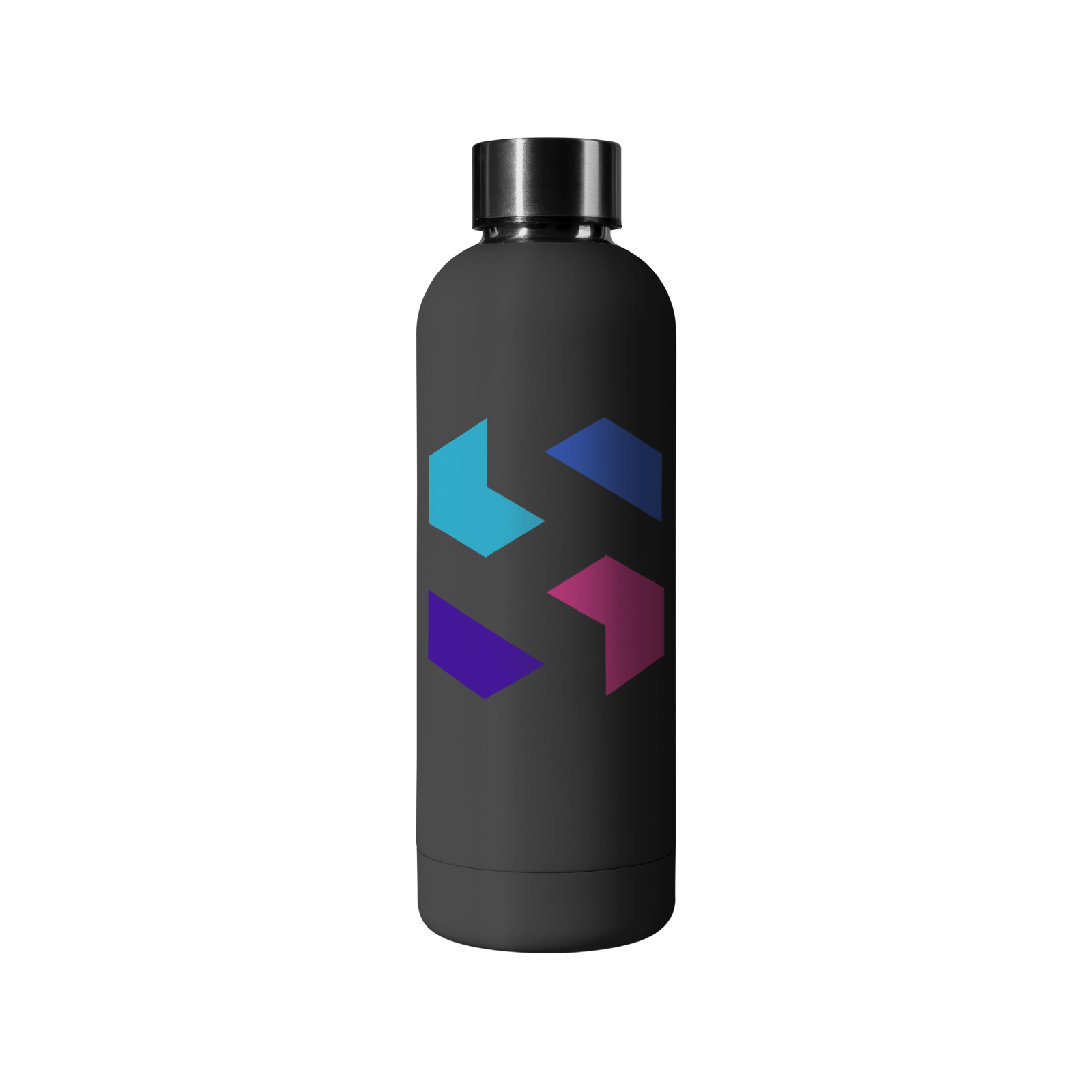 Refillable black bottle